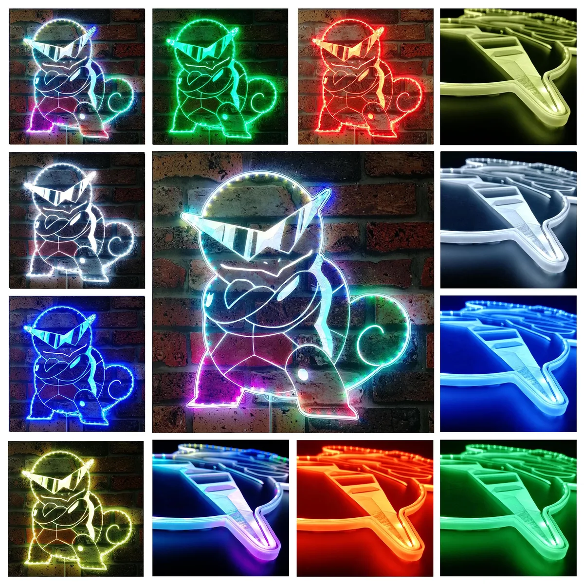 Pokemon Squirtle RGB LED Sign