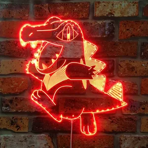 Pokemon Totodile RGB LED Sign