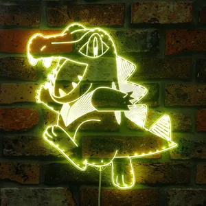 Pokemon Totodile RGB LED Sign