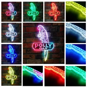 Polly Gas Logo RGB LED Sign