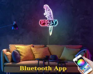 Polly Gas Logo RGB LED Sign