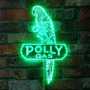 Polly Gas Logo RGB LED Sign
