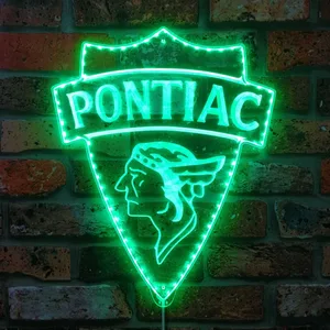 Pontiac 1930 Old Logo RGB LED Sign