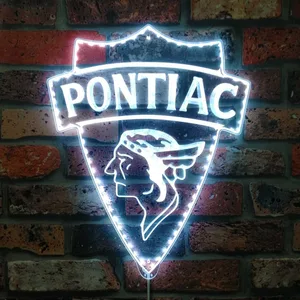Pontiac 1930 Old Logo RGB LED Sign