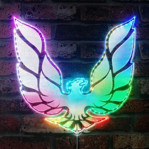Pontiac Firebird Logo RGB LED Sign