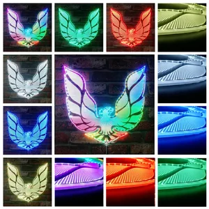 Pontiac Firebird Logo RGB LED Sign