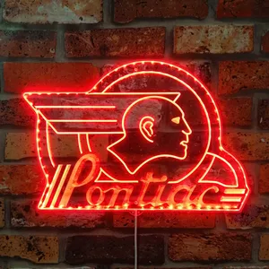 Pontiac Vintage 50s RGB LED Sign