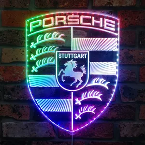 Porsche Logo RGB LED Sign
