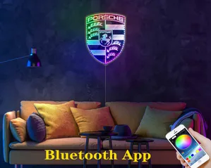 Porsche Logo RGB LED Sign