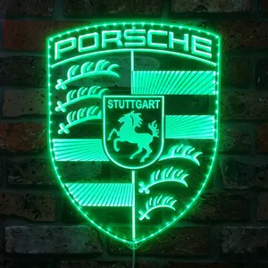 Porsche Logo RGB LED Sign