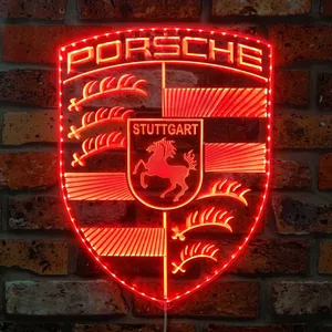 Porsche Logo RGB LED Sign