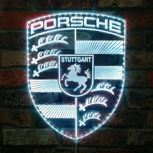 Porsche Logo RGB LED Sign
