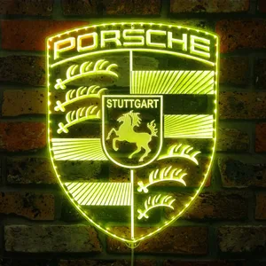Porsche Logo RGB LED Sign