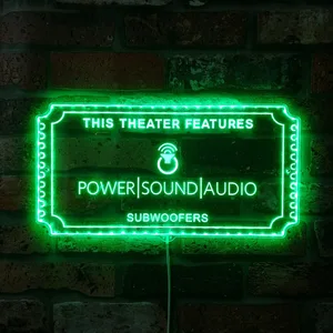 Power Sound Audio Theater Sign RGB LED Sign