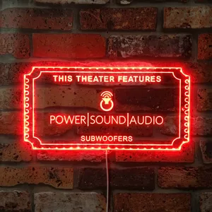 Power Sound Audio Theater Sign RGB LED Sign