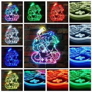 Quebec Nordiques Bardown RGB LED Sign