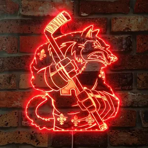Quebec Nordiques Bardown RGB LED Sign
