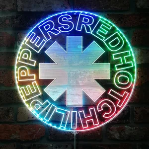 Red Hot Chili Peppers Logo RGB LED Sign