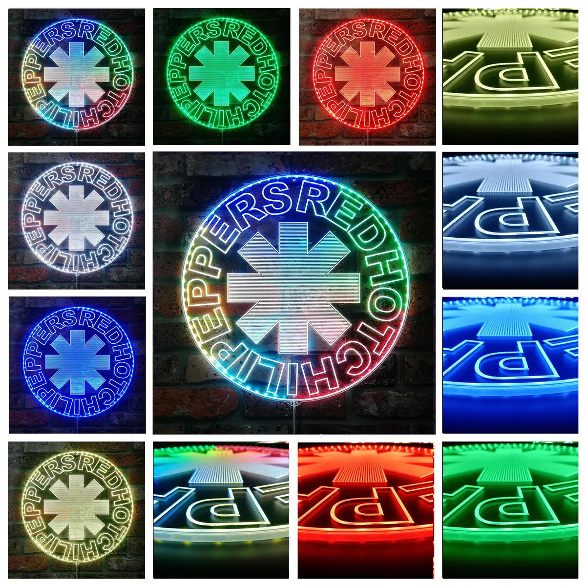 Red Hot Chili Peppers Logo RGB LED Sign