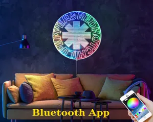 Red Hot Chili Peppers Logo RGB LED Sign