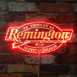 Remington Arms Logo RGB LED Sign