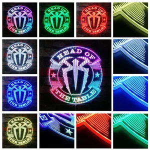 Roman Reigns Head of the Table RGB LED Sign
