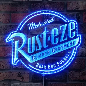 Rusteze Logo RGB LED Sign