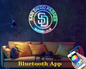 San Diego Padres Logo 2 RGB LED Sign