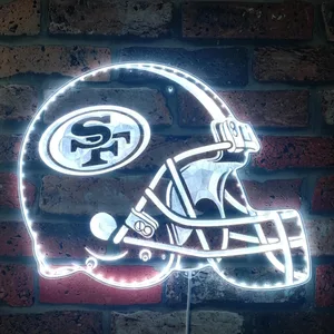 San Francisco 49ers Helmet Logo RGB LED Sign