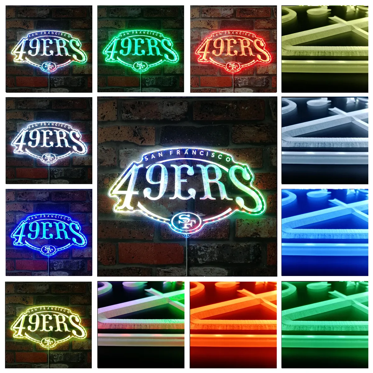 San Francisco 49ers Logo RGB LED Sign