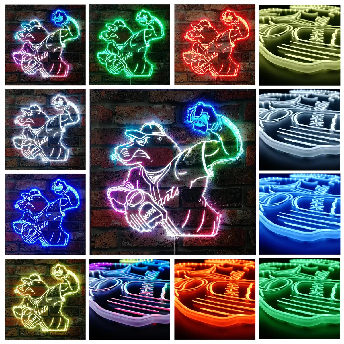 San Francisco Giants Bardown RGB LED Sign