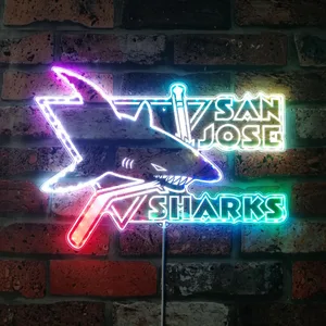 San Jose Sharks Logo RGB LED Sign