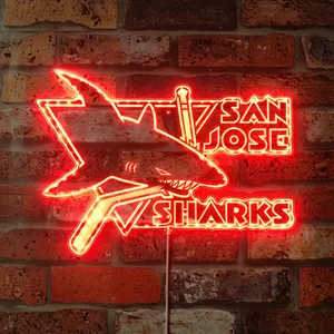 San Jose Sharks Logo RGB LED Sign