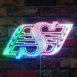 Saskatchewan Roughriders Logo RGB LED Sign