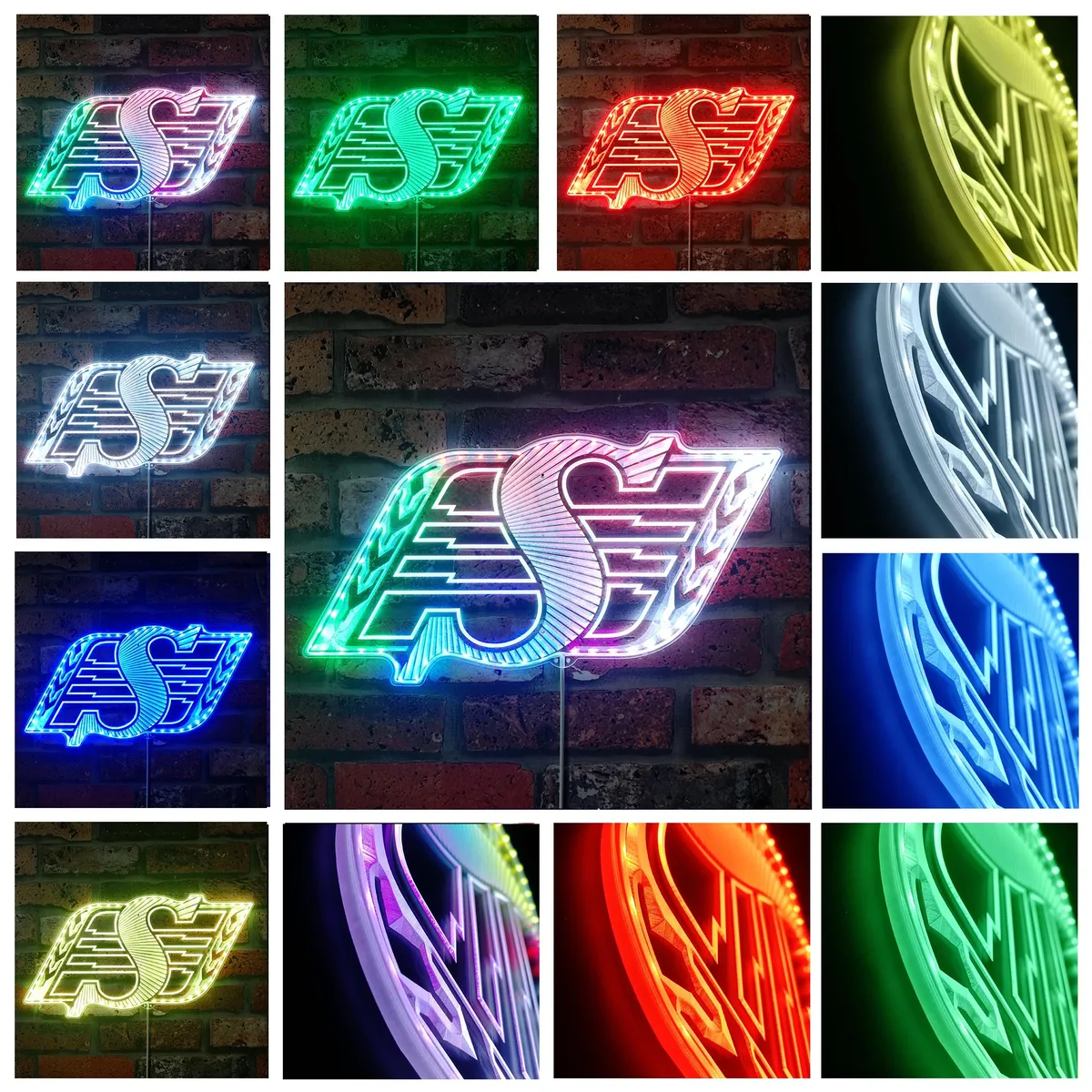 Saskatchewan Roughriders Logo RGB LED Sign