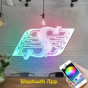 Saskatchewan Roughriders Logo RGB LED Sign