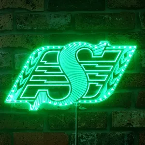 Saskatchewan Roughriders Logo RGB LED Sign