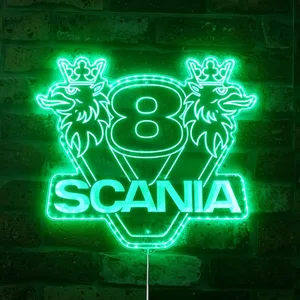 Scania Logo RGB LED Sign