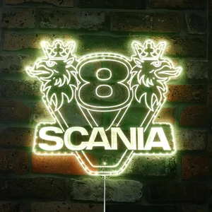 Scania Logo RGB LED Sign