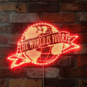 Scarface The World Is Yours RGB LED Sign