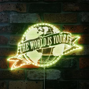 Scarface The World Is Yours RGB LED Sign