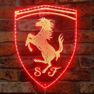 Scuderia Ferrari Logo RGB LED Sign