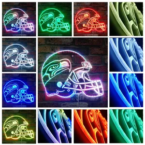 Seattle Seahawks Helmet Logo RGB LED Sign