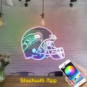 Seattle Seahawks Helmet Logo RGB LED Sign