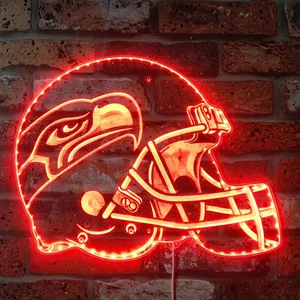 Seattle Seahawks Helmet Logo RGB LED Sign