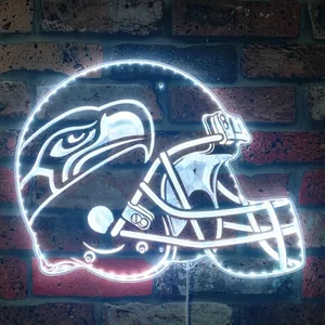 Seattle Seahawks Helmet Logo RGB LED Sign