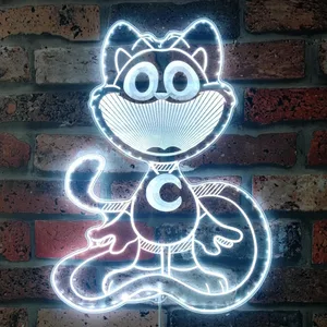 Smiling Critters Catnap RGB LED Sign
