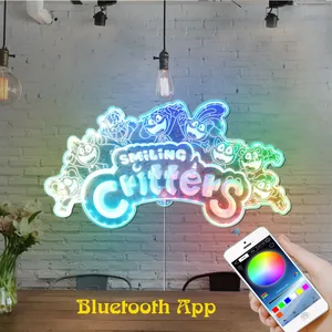 Smiling Critters Logo RGB LED Sign