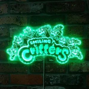 Smiling Critters Logo RGB LED Sign