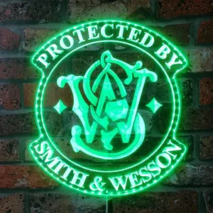 Smith & Wesson Logo RGB LED Sign